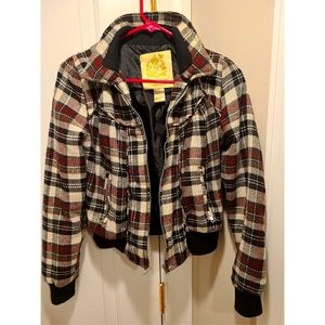 Plaid Bomber Jacket